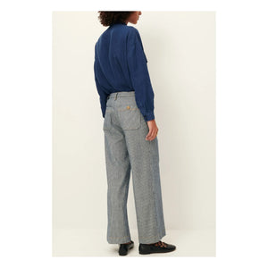 Sessùn - Pantalones de algodón Aldricks | Azul grisáceo