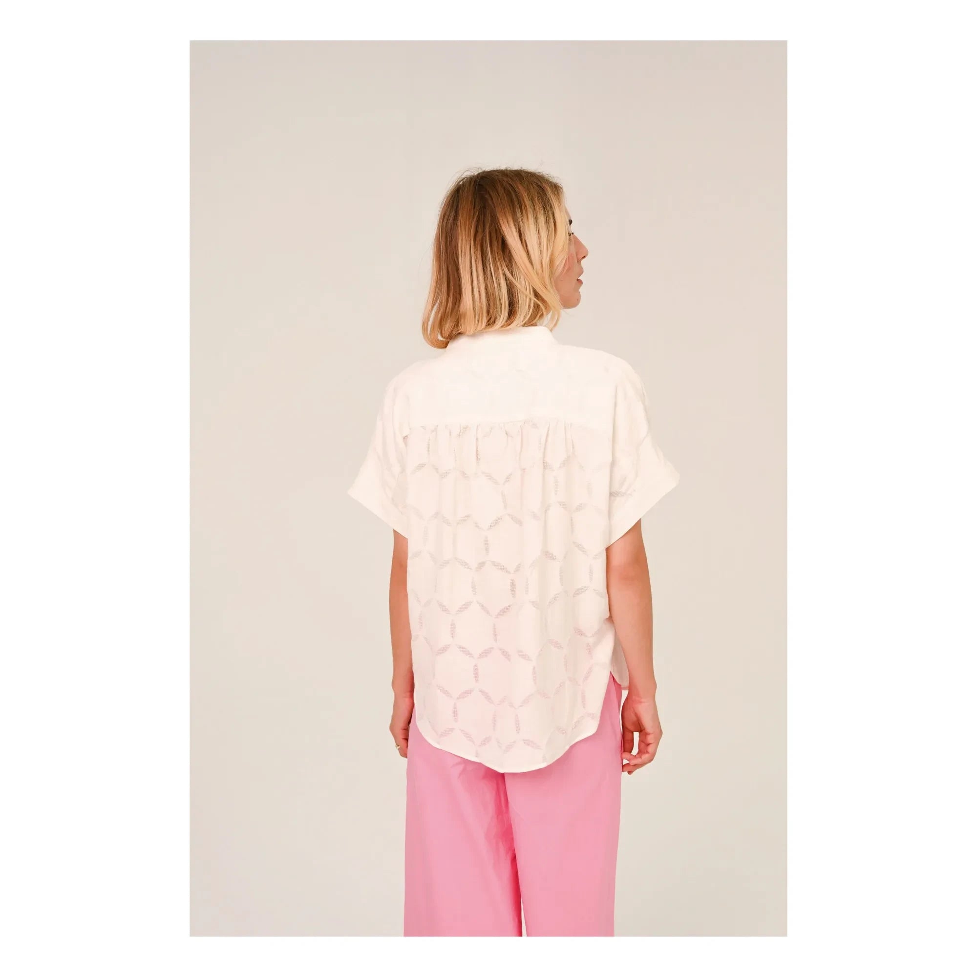 Sacrécoeur - Blusa Louison Cercle | Crema