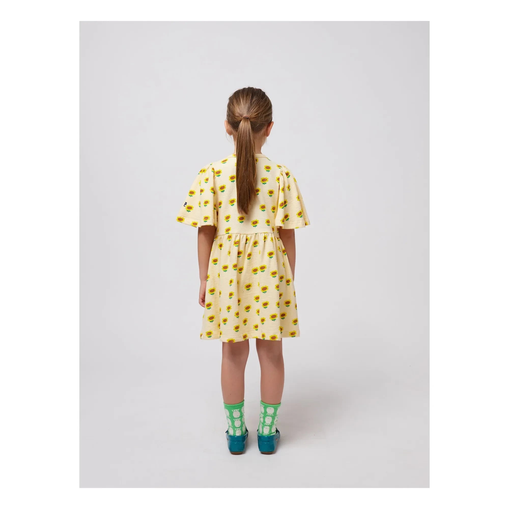 Bobo Choses - Vestido de algodón orgánico Girasol | Crema