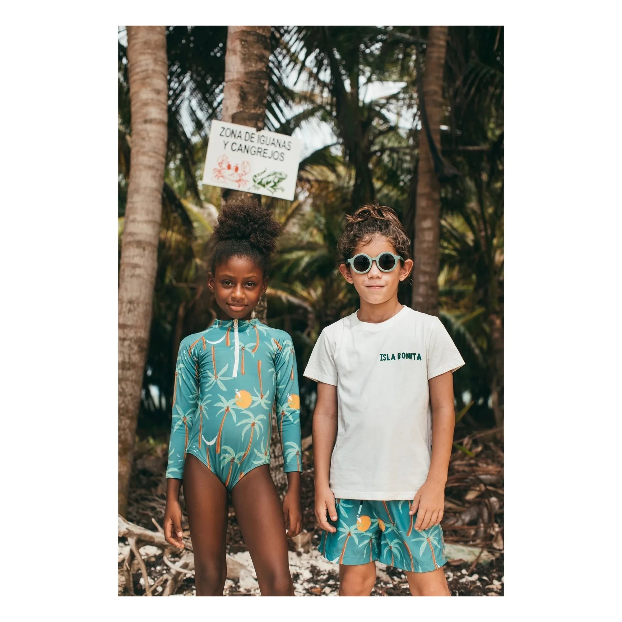 Pepita & Me - Parasoleil Palm Bañador Anti-UV | Verde