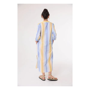 Sacrécoeur - Vestido de algodón orgánico Nina Cruz | Azul