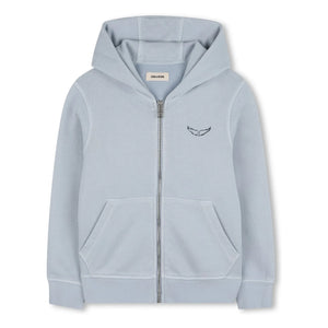 Zadig & Voltaire - Sudadera con cremallera Make More Art | Azul claro