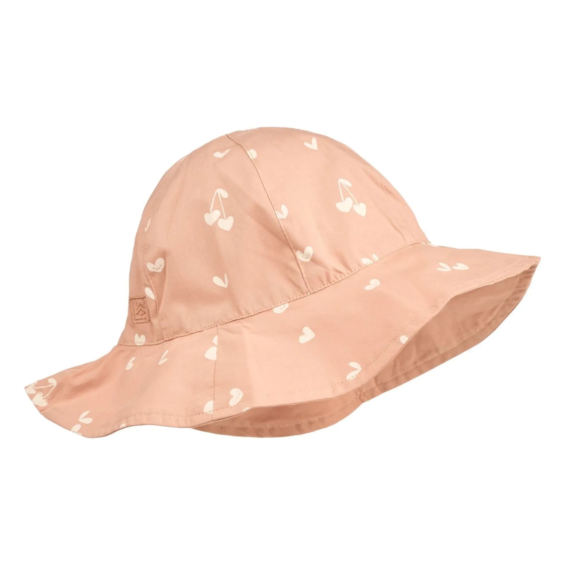 Liewood - Sombrero Reversible Amélia Cœurs Algodón Orgánico | Rosa