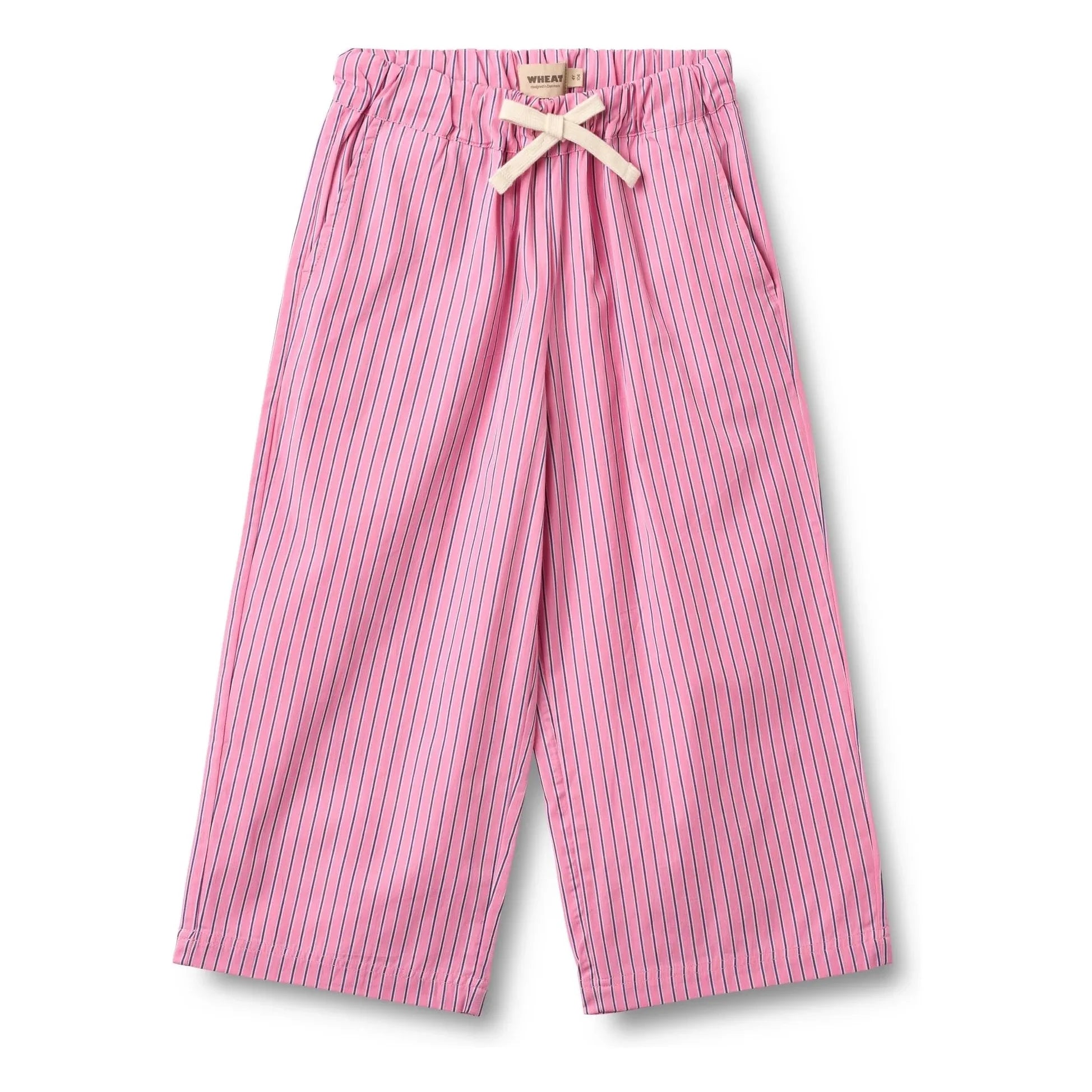 Wheat - Sasha pantalón de algodón orgánico a rayas | Rosa