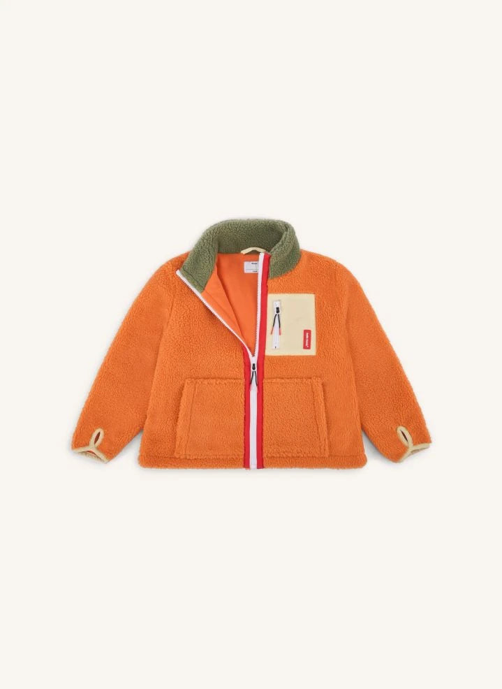 Hola Hossy - Chaqueta Polar con Cremallera | Naranja