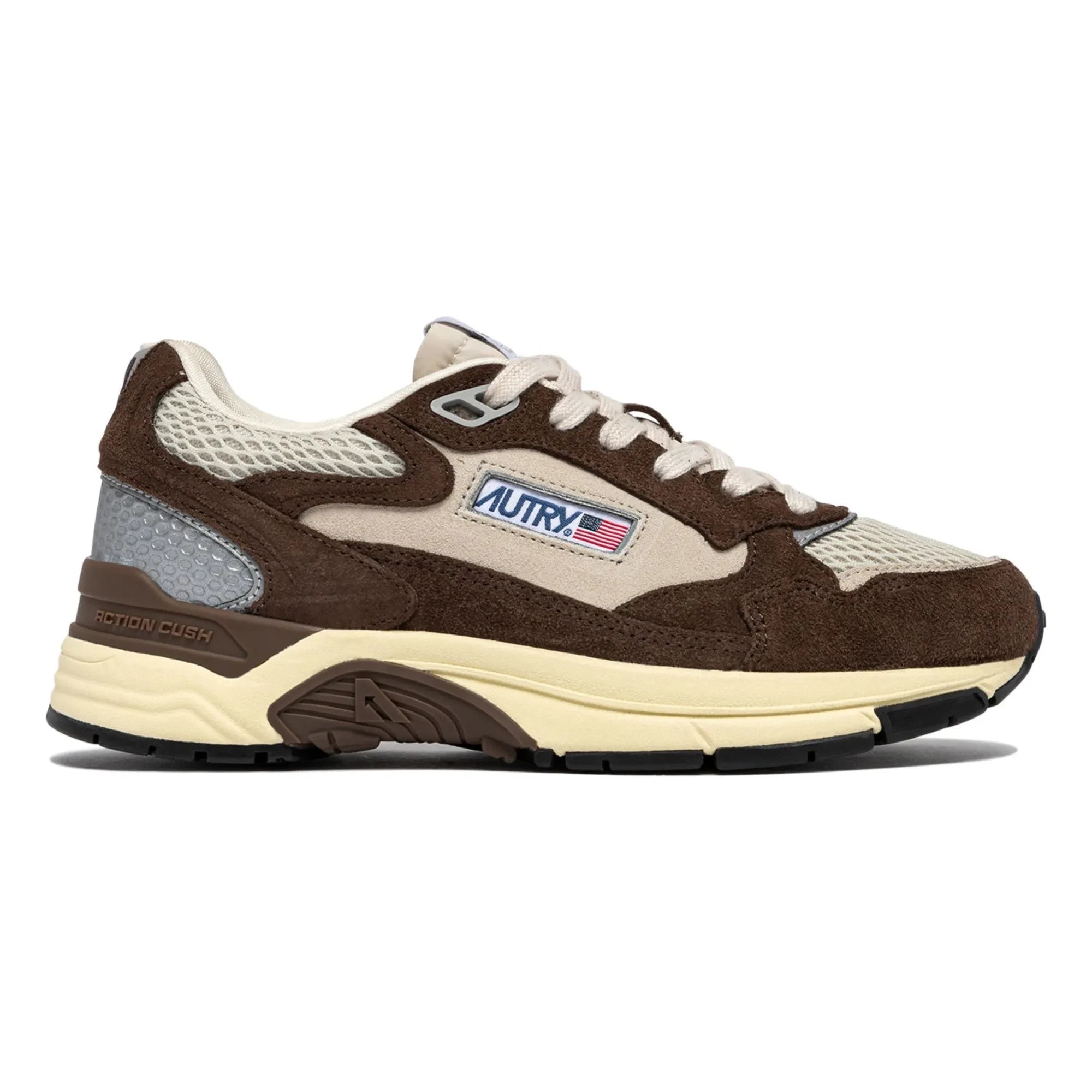 Autry - Zapatillas deportivas bajas de dos tonos Hyperway de ante | Marrón