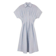Indee - Vestido camisero Valois a rayas | Azul claro