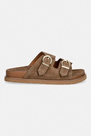 Gant zapatillas destalonadas de mujer de ante con puntera abierta Mardale