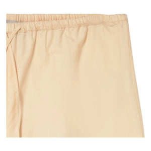 The Tiny Big Sister - Pantalones de lino y algodón elásticos | Crema