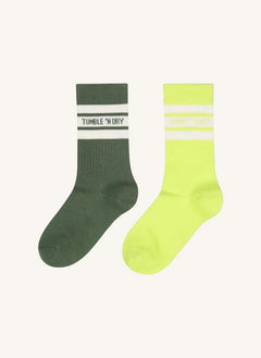 Tumble N'Dry - Set de 2 Pares de Calcetines | Haki