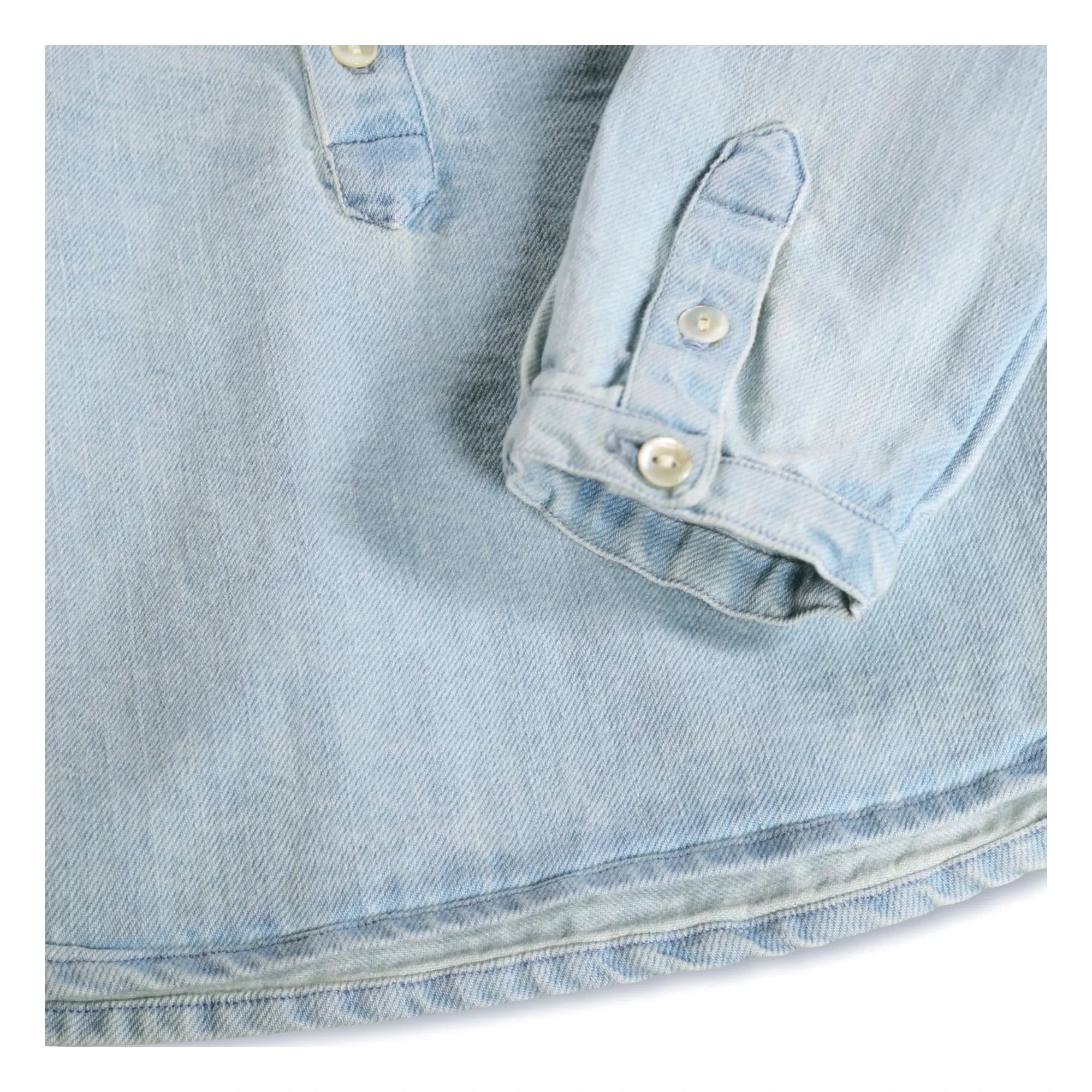 Molo - Camisa de algodón orgánico Enoz Denim | Azul vaquero
