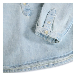 Molo - Camisa de algodón orgánico Enoz Denim | Azul vaquero