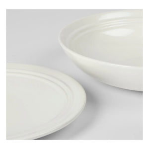 Broste Copenhagen - Plato hondo de cerámica Stevns | Blanco