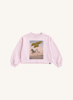 Hundred Pieces - Belmont Horses Sudadera de Algodón Orgánico | Rosa Claro