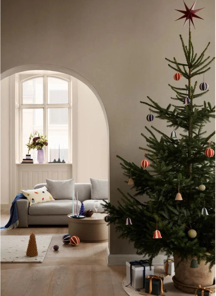 Broste Copenhagen - Adorno de Navidad de Algodón | Burdeos