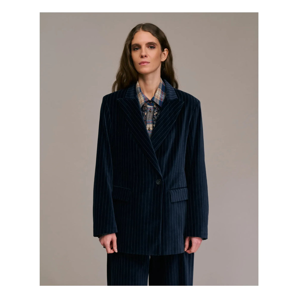 Chaqueta a rayas Diega - Viareggio | Azul