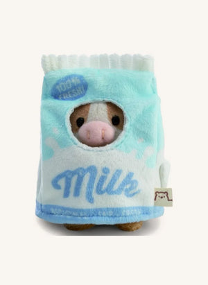 Nici - Juguete de peluche Moono la vaca, con disfraz de cartón de leche | Beige