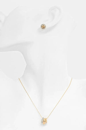 Collar y pendientes pavé Miller de Tory Burch (2 piezas)