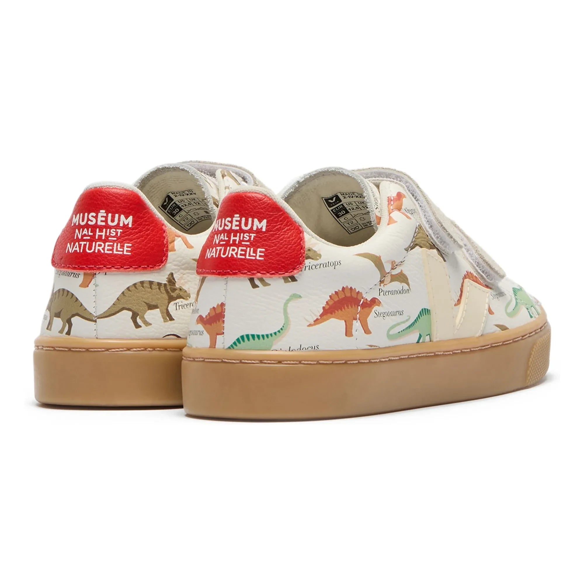 Veja - Veja x Museum Small Esplar Dinosaurs Zapatillas con Rayas de Cuero | Blanco