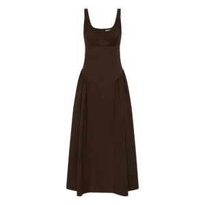 Faithfull the Brand - Vestido de algodón Marcella | Café