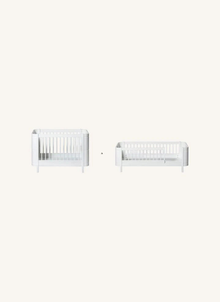 Oliver Furniture - Kit de conversión Mini+ de cuna a cama juvenil en madera | Blanco