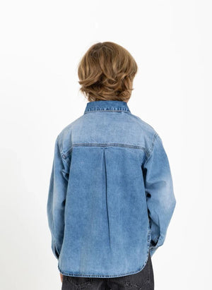 Hundred Pieces - Enzo Denim Camisa | Denim Claro