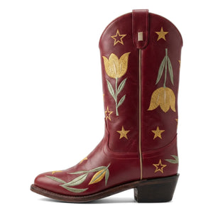 Bootstock - Santiags Flowers - Bootstock x Hundred Pieces | Kırmızı