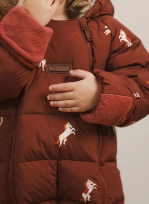 Töastie - Chaqueta de montaigne impermeable hecha de fibras recicladas | Terracota