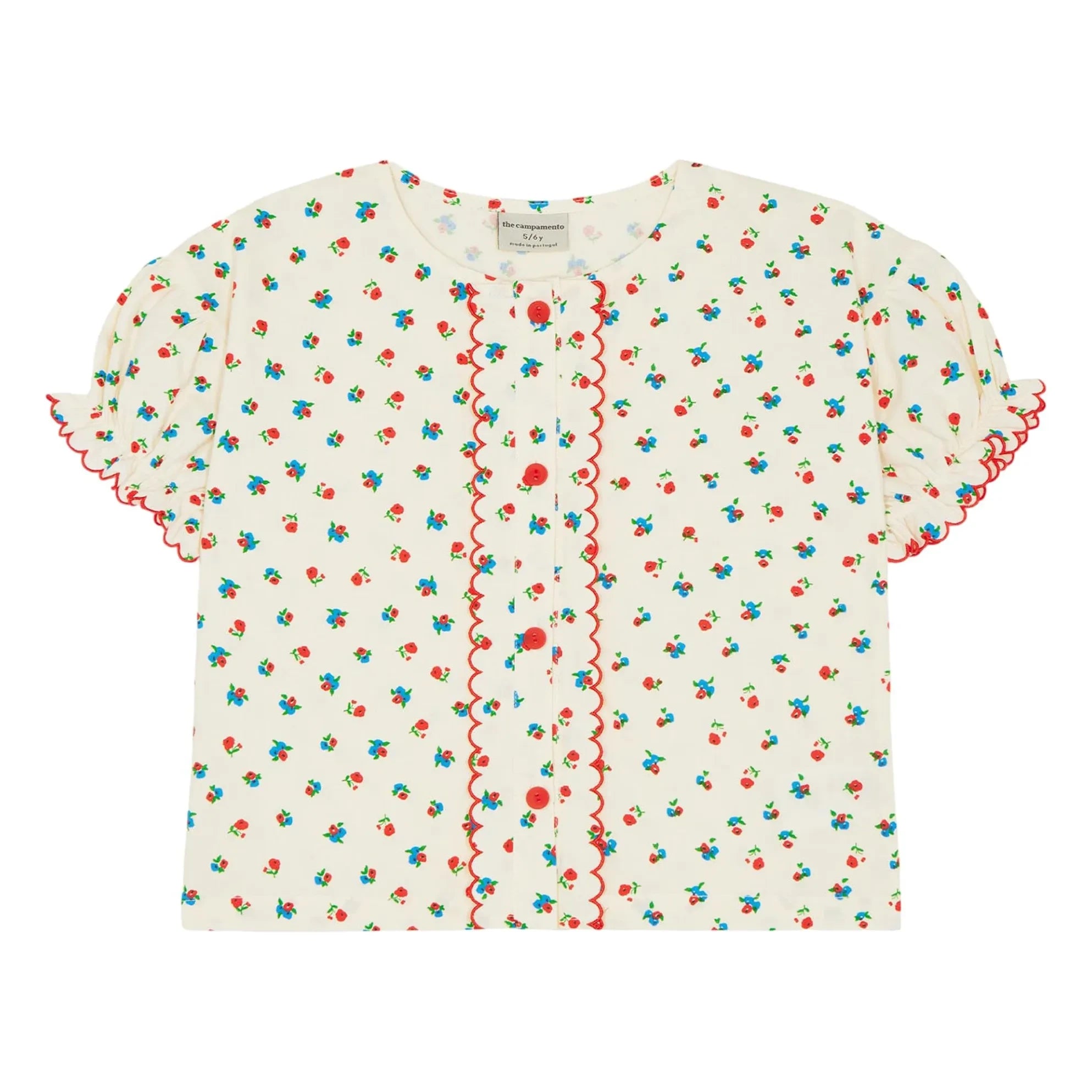 The Campamento - Blusa con Flores | Crudo