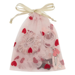 Mimi & Lula - Bolso de tela rosa con corazones sorpresa