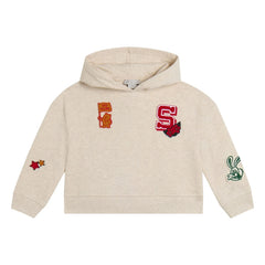 Stella McCartney Kids - Sudadera con parches | Beige jaspeado