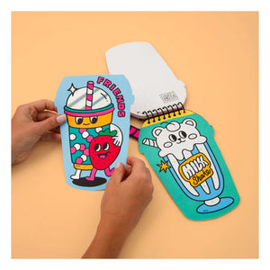 Omy - Libro de actividades con pegatinas de bubble tea