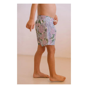Studio Bohème - Bañador de algodón orgánico Chico Fleurs | Lila