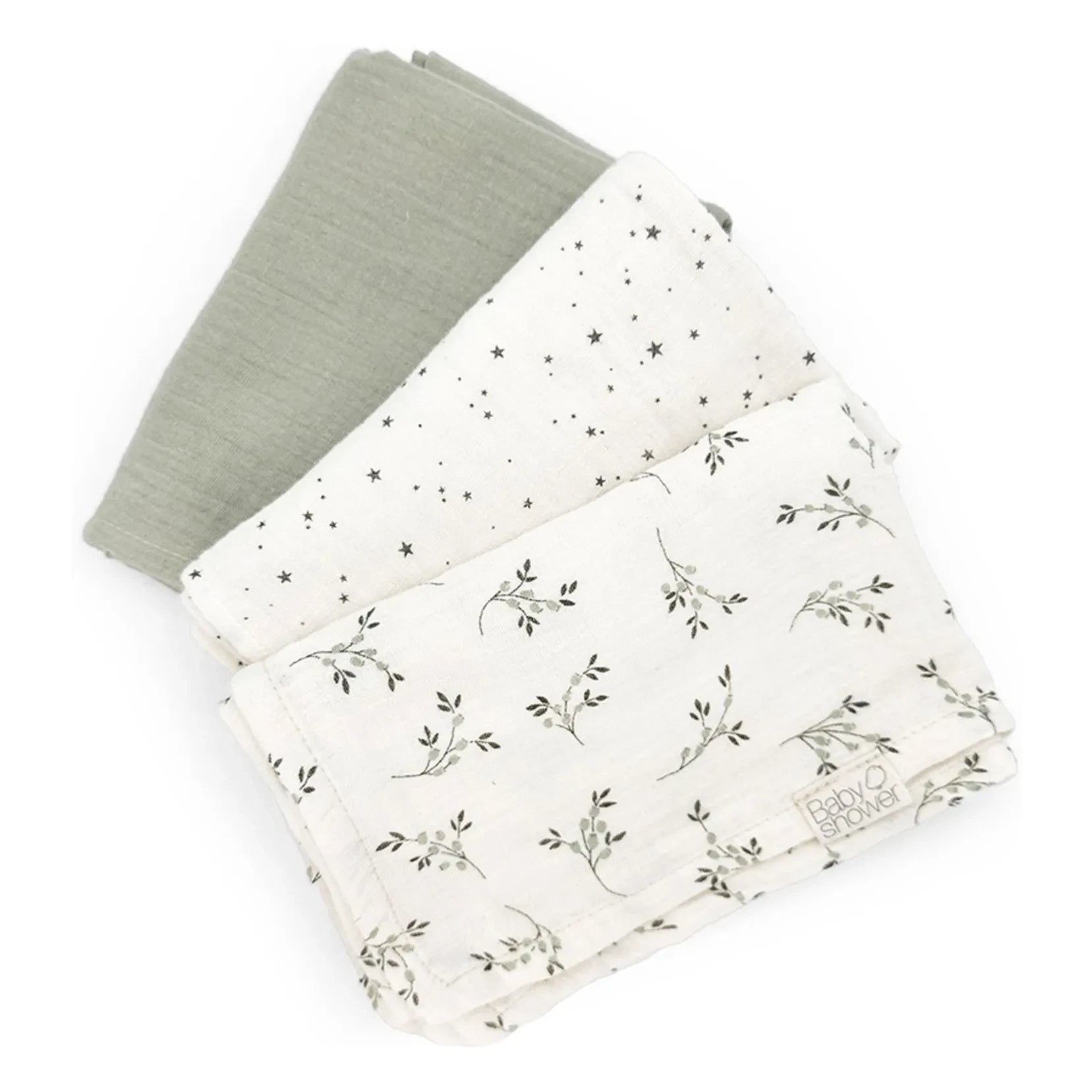 Baby shower - Olive Nappies - Set de 3 | Crudo