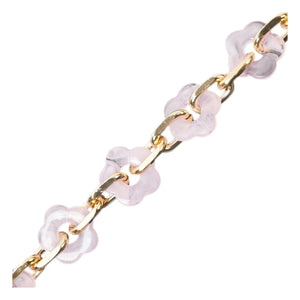 LaCoqueFrançaise - Cassy Cadena Larga Flores 120 cm | Rosa