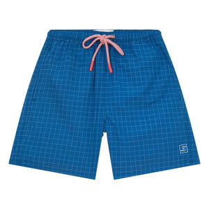 Smallable Kid - Archie Bañador Estampado Cuadrados | Azul