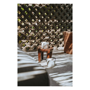 Mon Dada - Vela de exterior con aroma neutro - L | Blanco/Crudo