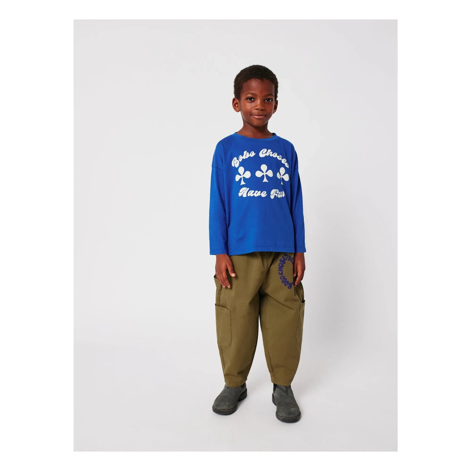 Bobo Choses - Camiseta de algodón orgánico Have Fun | Azul