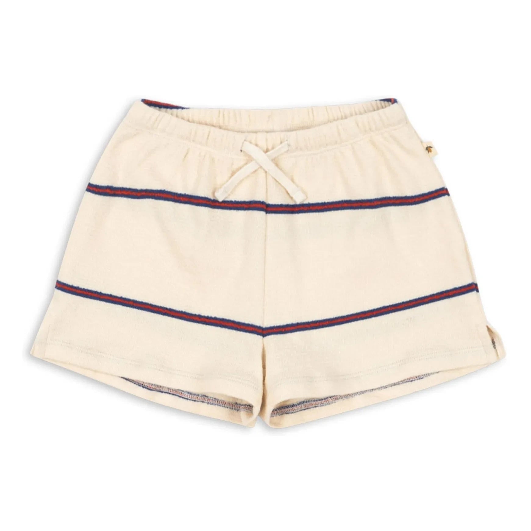 Konges Sløjd - Shorts de trío de algodón orgánico a rayas | Beige
