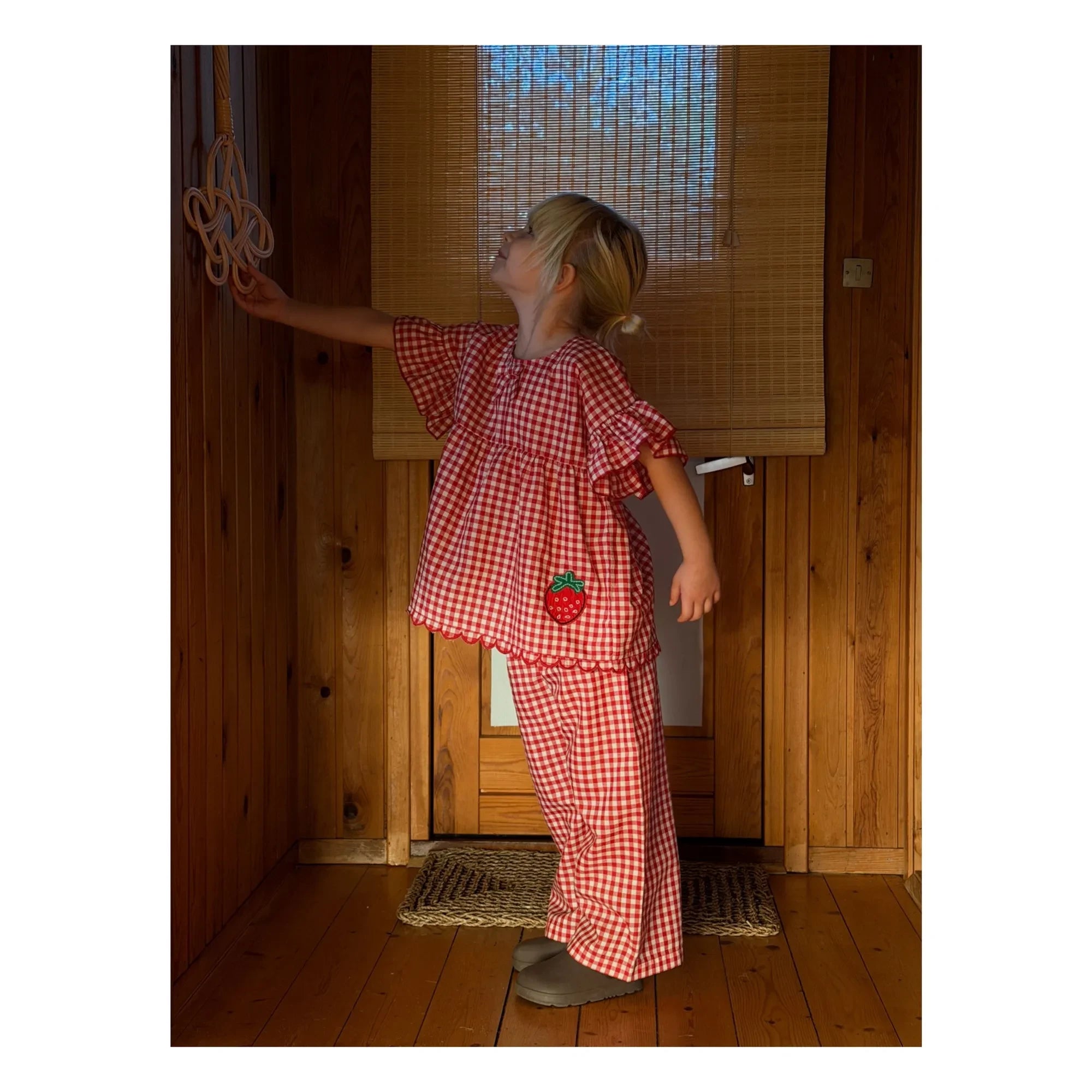 SISSEL EDELBO - Blusa Charlène Vichy - Colección Niños | Roja