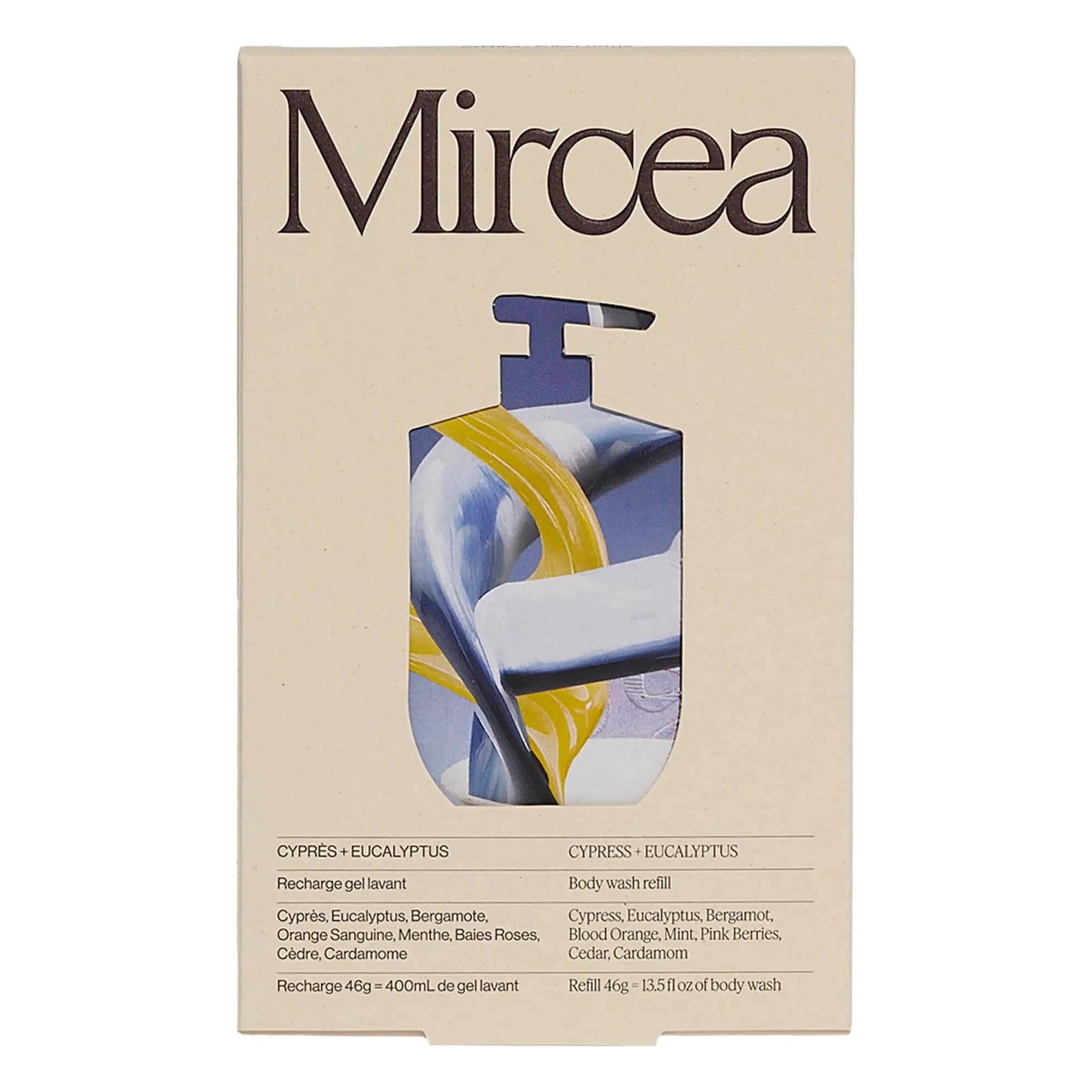 Mircea - Recambio de Gel de Ducha de Ciprés y Eucalipto - 400ml