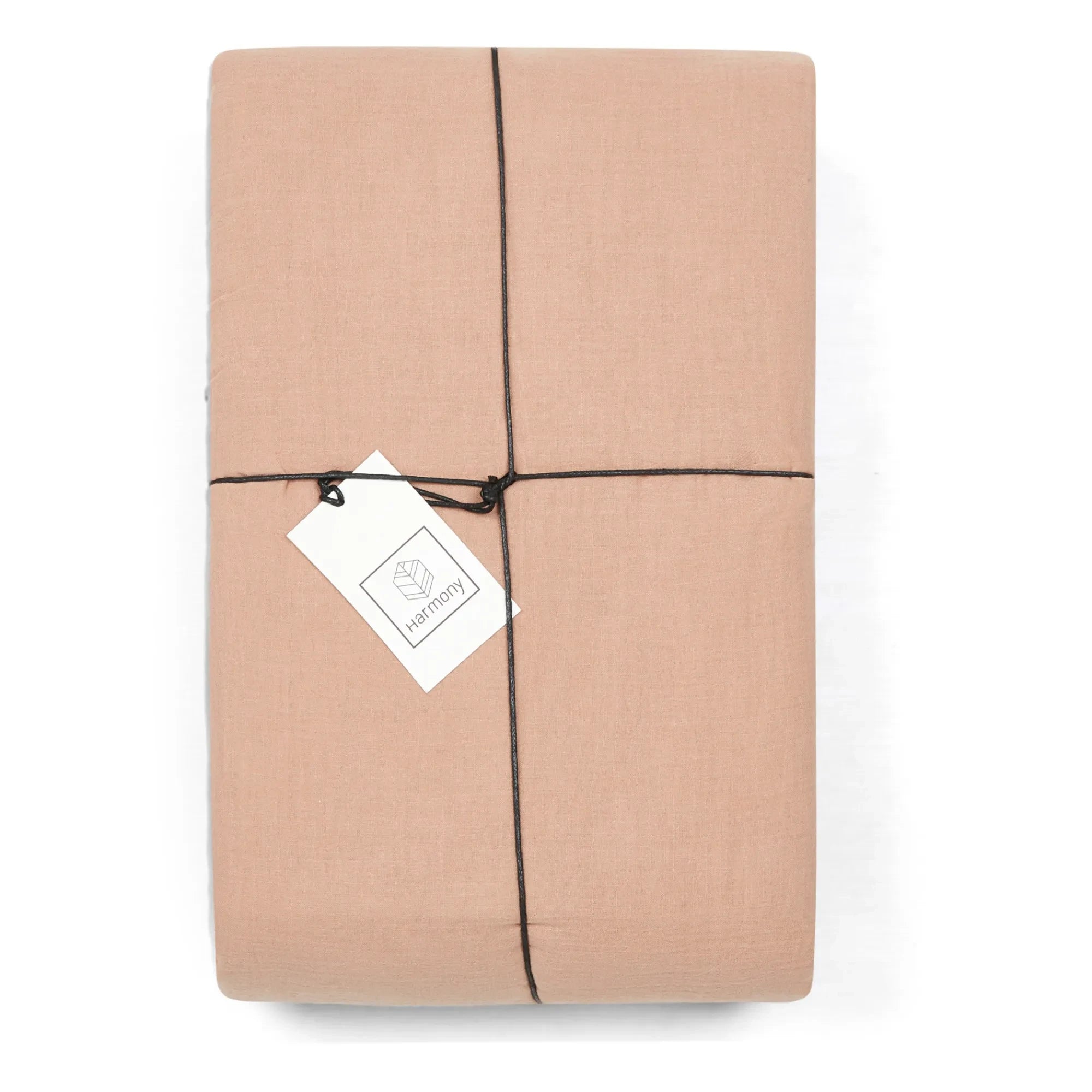 Haomy - Funda Nórdica de Voile de Algodón Lisa | Beige Rosado