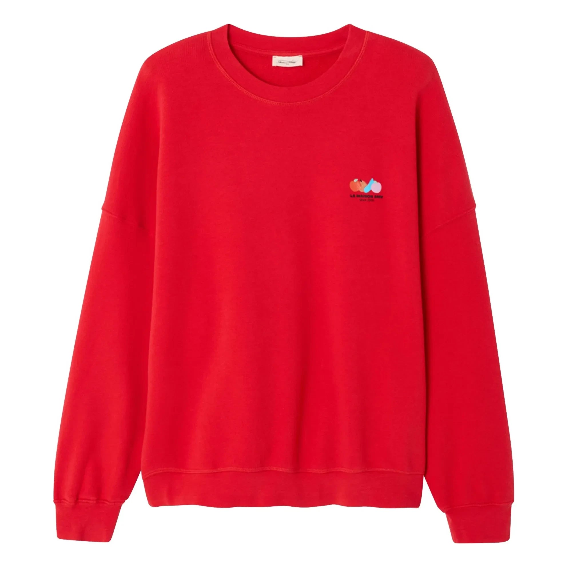 American Vintage - Sudadera de algodón Atubay | Rojo tomate