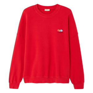 American Vintage - Sudadera de algodón Atubay | Rojo tomate