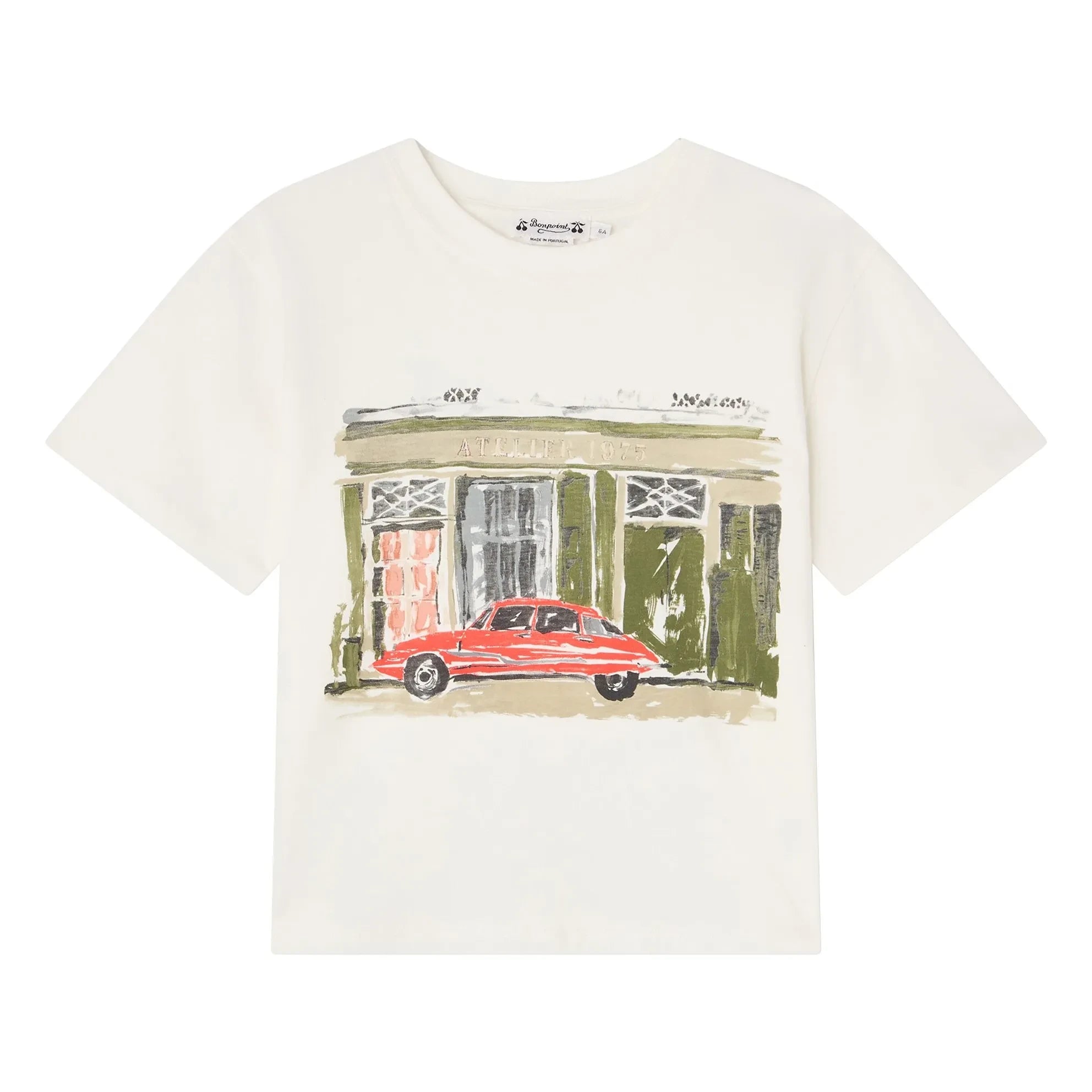 Bonpoint - Camiseta de algodón orgánico Eidan | Blanco