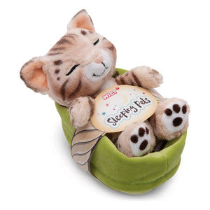 Nici - Peluche de gato bengalí - Sleeping Pets | Marrón claro