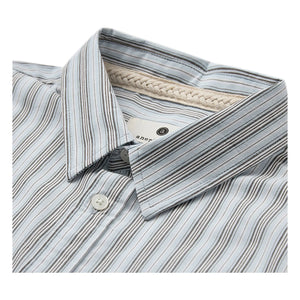 Anerkjendt - Camisa popelín de rayas Akotto | Azul claro