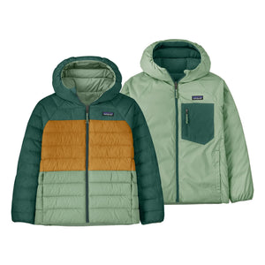 Patagonia - Abrigo de plumas reversible de fibra reciclada | Verde pálido