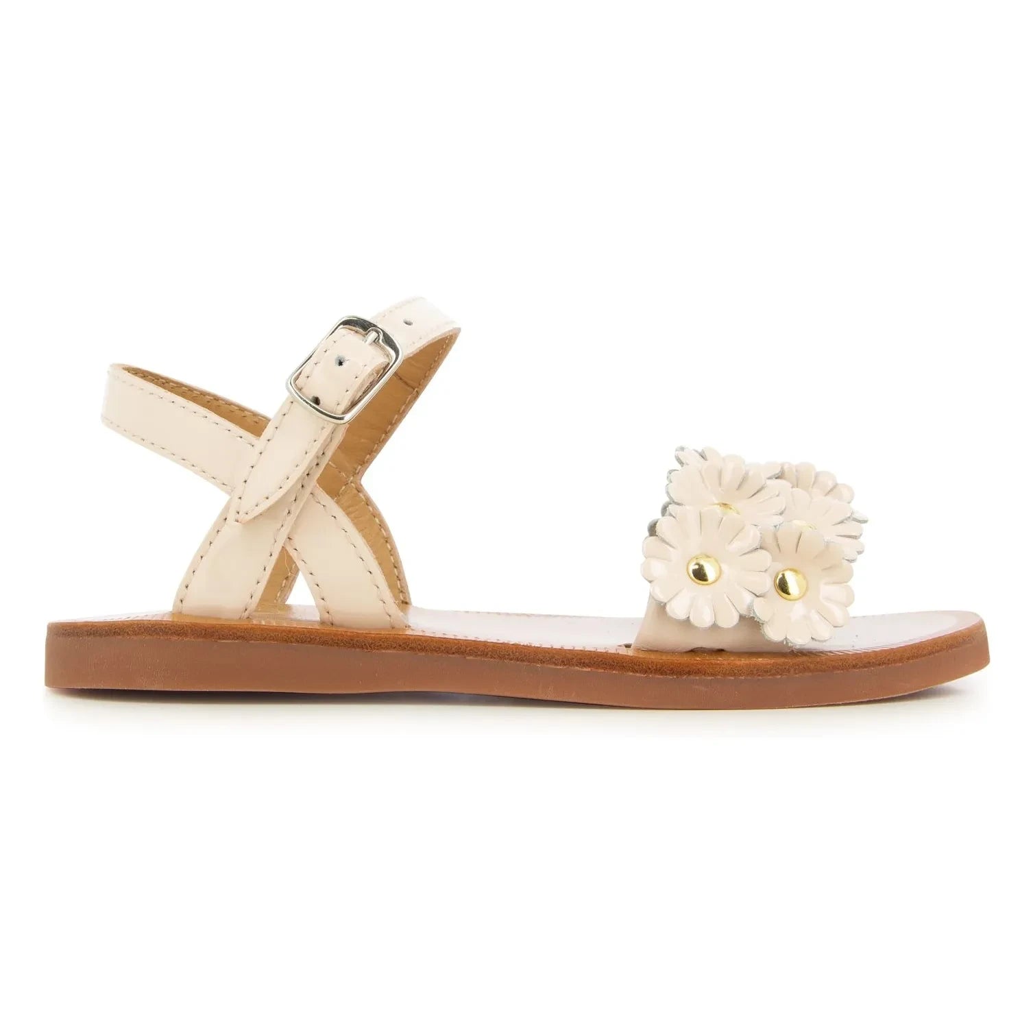 Pom d'Api - Sandalias Plagette Multi Flo | Beige rosa