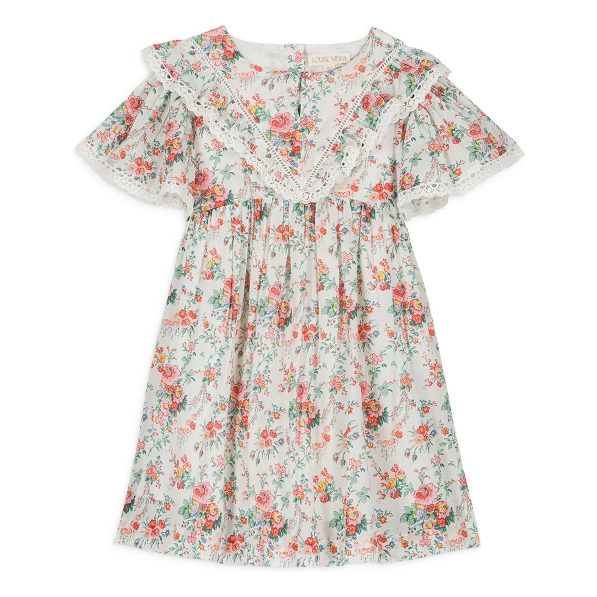 Louise Misha - Vestido de algodón orgánico Siloe | Crema